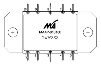 MAAP-010168兩級(jí)MMIC寬帶高功率放大器  MACOM現(xiàn)貨