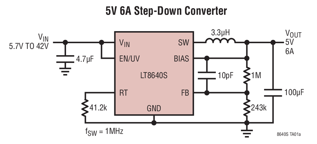 LT8643SEV＃PBF/LT8643SIV＃PBF同步降壓穩壓器采用第二代靜音開關架構