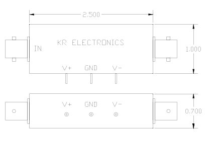 KR Electronics 3363-10HZ-BNC低通濾波器