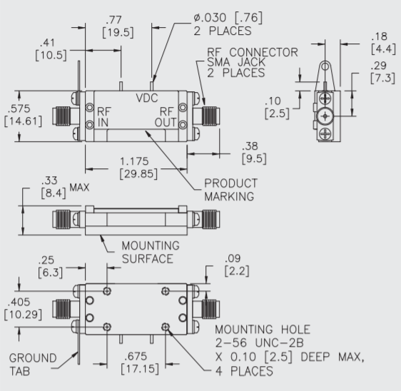 ?A2CP12024射頻放大器Teledyne防務電子